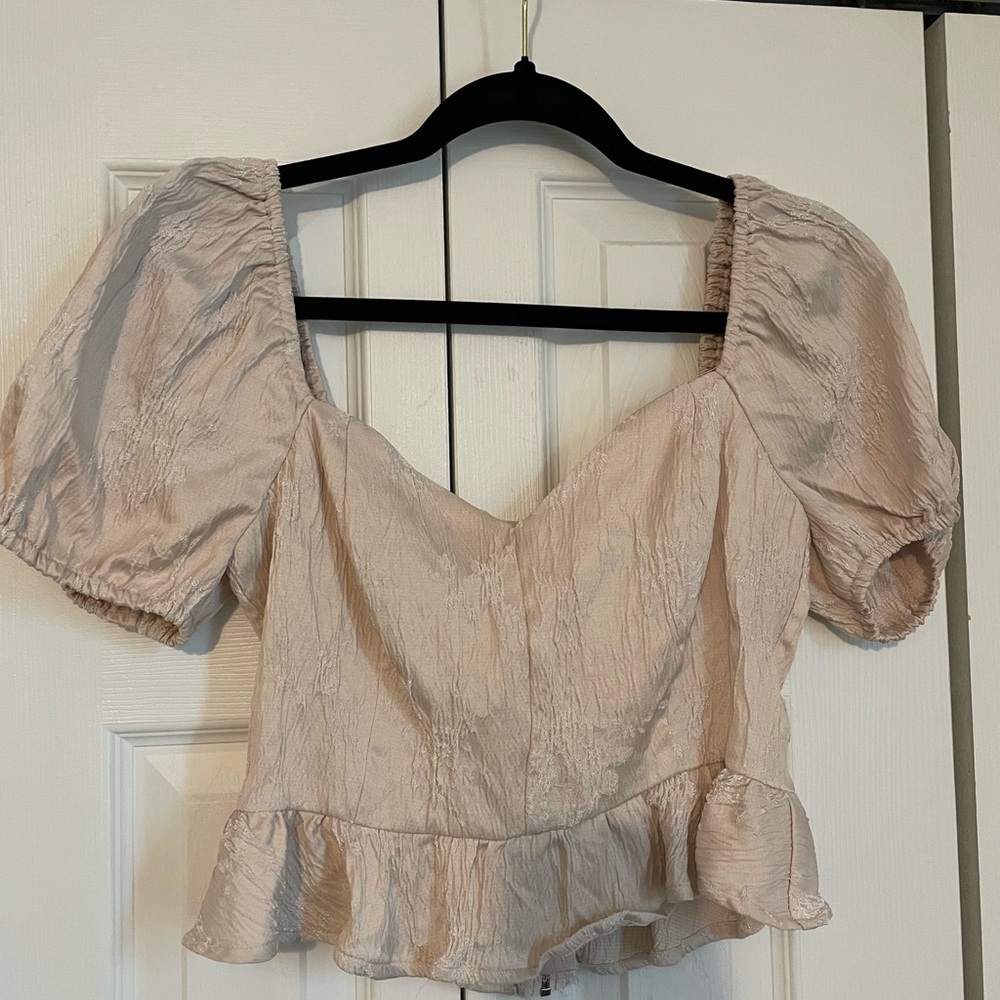 Pink crop top